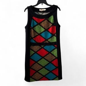 Aryeh Multicolor Knit Pattern Dress